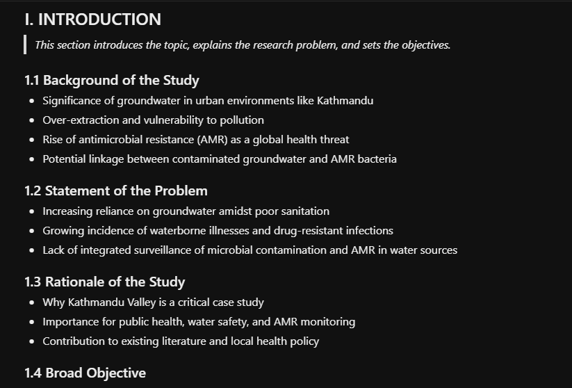 Structure of a Good Research Introduction