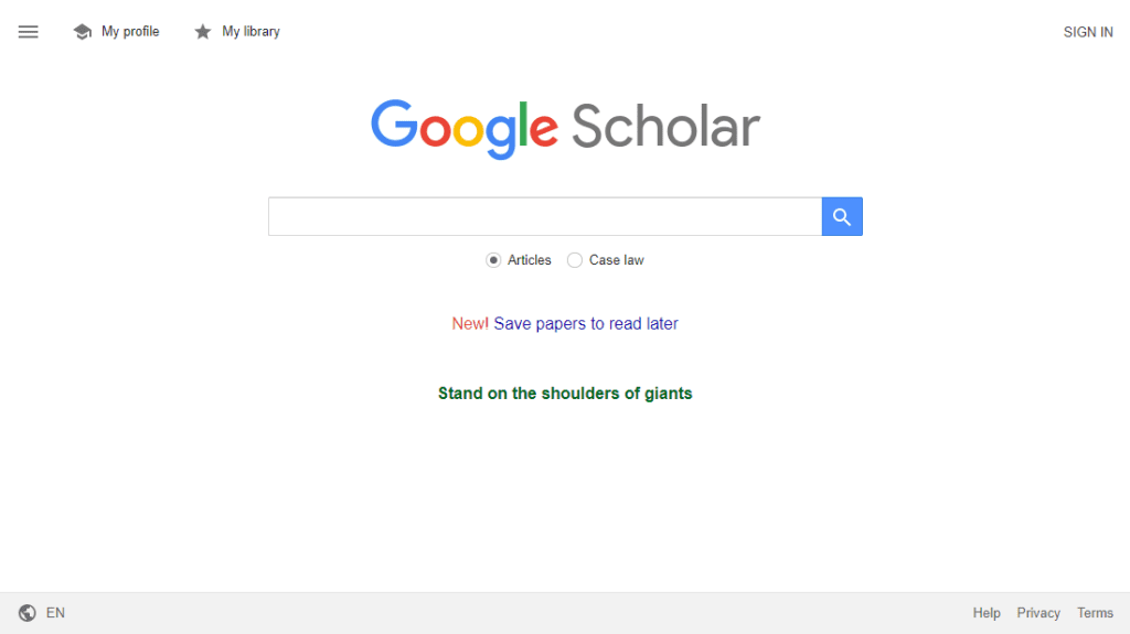 Google Scholar: Comprehensive Academic Database