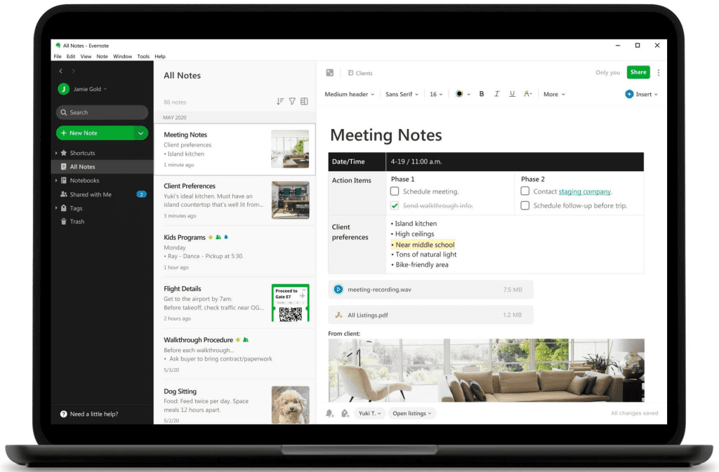 Evernote: Versatile Note-Taking Solution