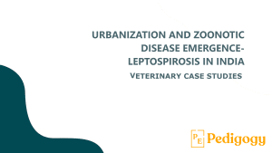 Urbanization and Zoonotic Disease Emergence – Leptospirosis in India PEDIGOGY
